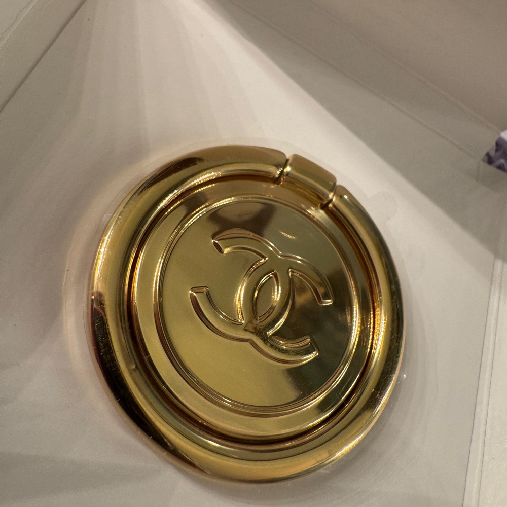 Chanel Gold Phone Kickstand and Ring Style Holder.  NWT - Picture 2 of 4
